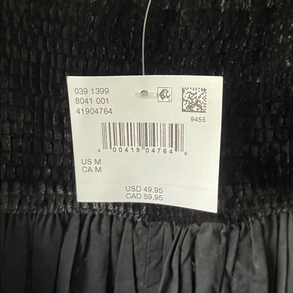 NWT American Eagle Black Velvet Bubble Mini Dress - Picture 4 of 5
